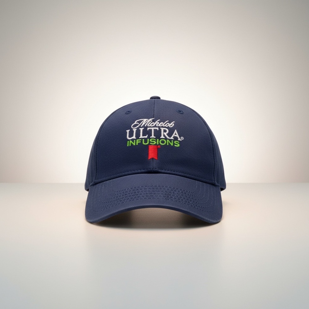 MICHELOB ULTRA INFUSIONS Navy Embroidered adjustable slide-back OS Baseball Cap